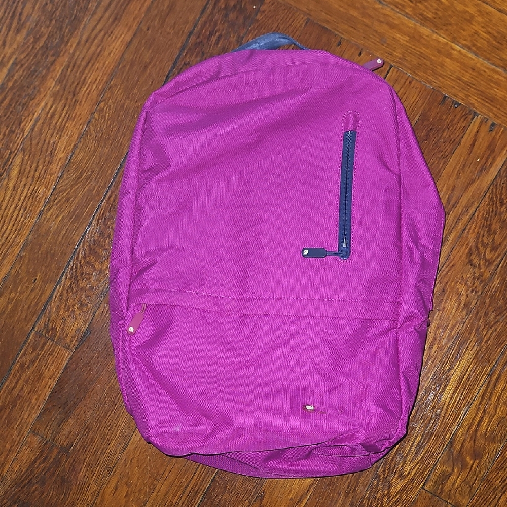 Incase Gray Backpack with Pink Trim